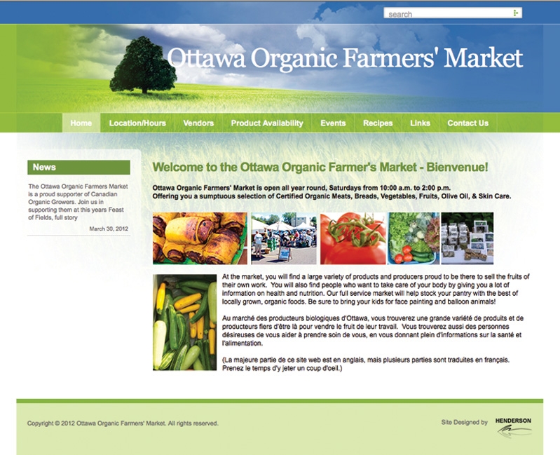 Ottawa Organic Farmer's Market